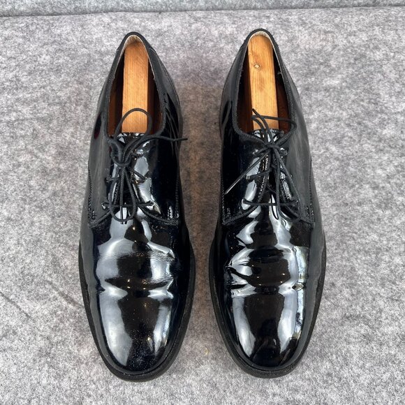 Stacy Adams Mens Size 10M Black Patent Leather Dress Tuxedo Oxford Gala Shoes main image 9